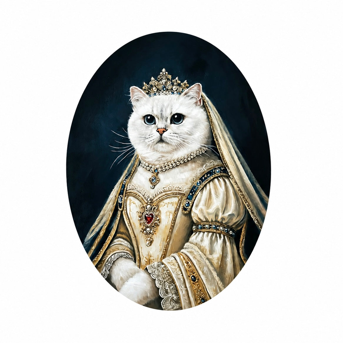 Custom Renaissance Pet Portrait | Vintage Royal Pet Painting