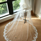 Custom Hand Embroidered Pet Wedding Veil | Exotic Pet Bridal Veil