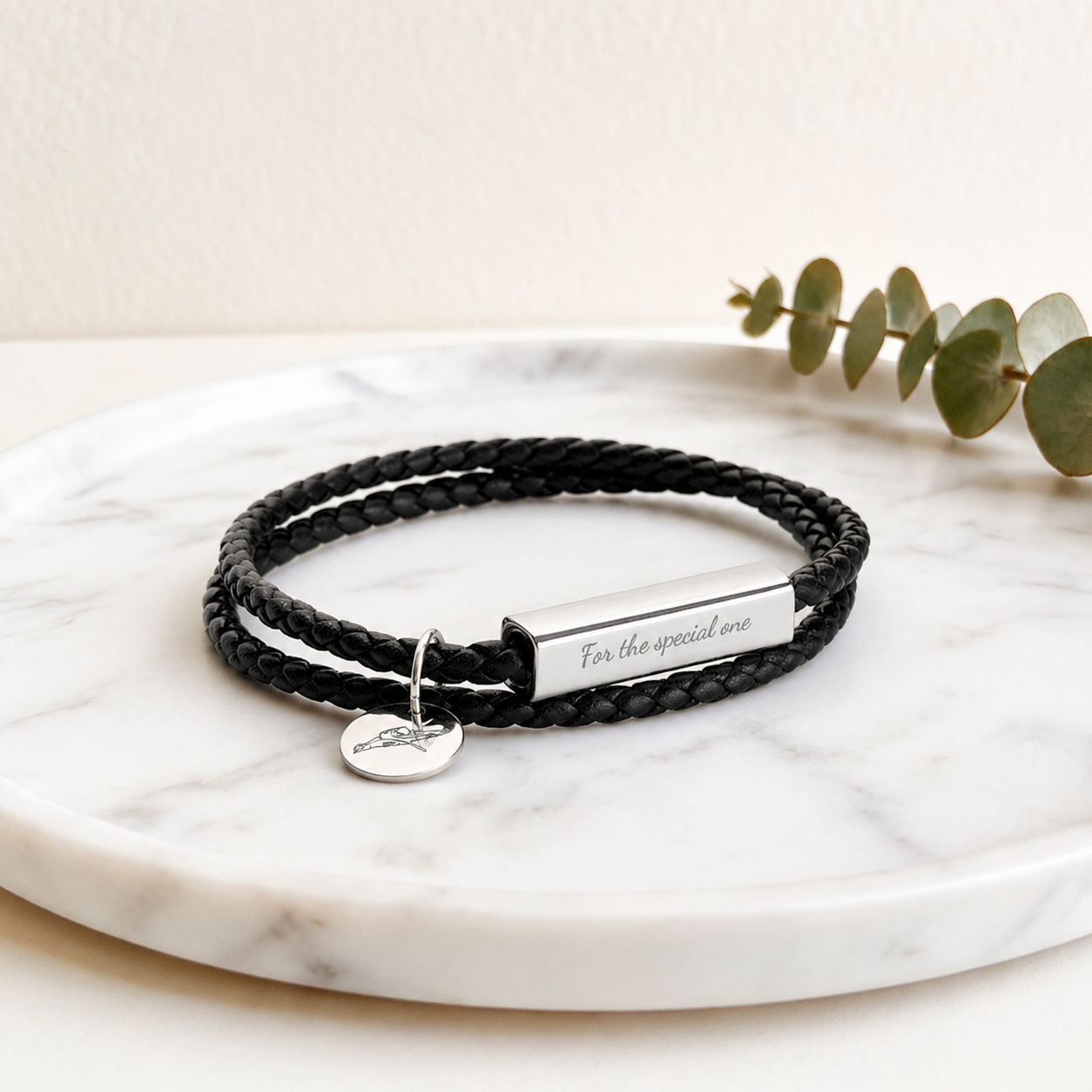 Custom Pet Photo Bracelet with Personalized Message