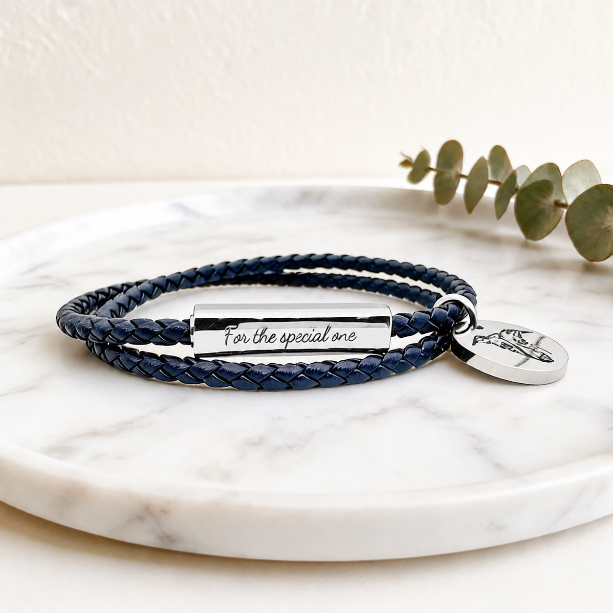 Custom Pet Photo Bracelet with Personalized Message