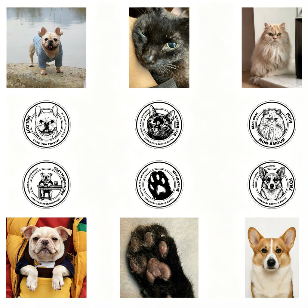 Collage of pets and pet product logos