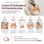 How to customize 3D embroidered pet portrait keychain step-by-step guide and shipping timeline