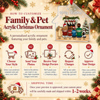 Family and Pet Acrylic Christmas Ornament personalization guide