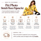 Custom Pet Photo Stretch Fleece Pajama Set