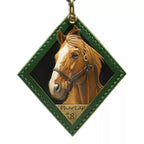 Custom 3D Leather Pet Portrait Keychain