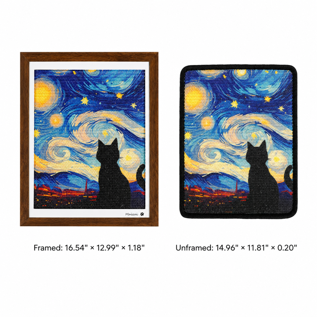 Wall-mounted cat scratcher size guide