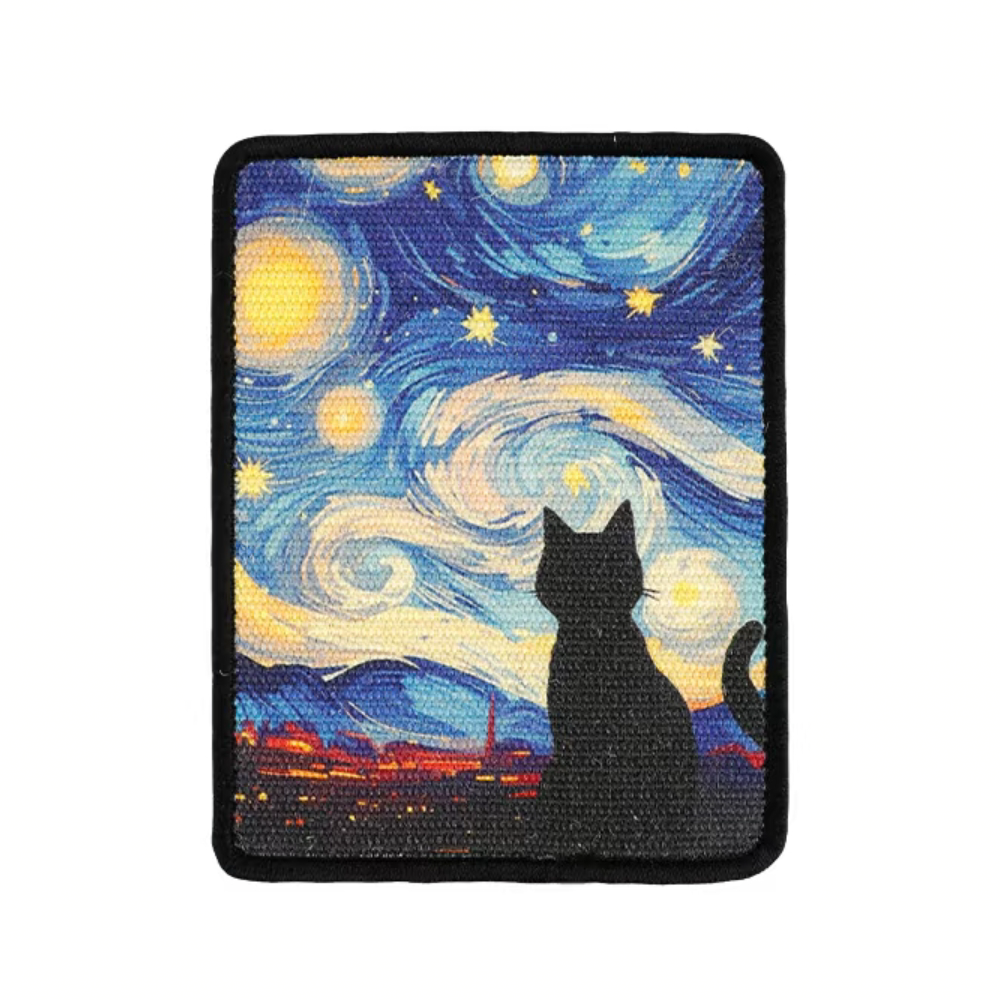 Blue aesthetic cat furniture to protect furniture in unframed art style
