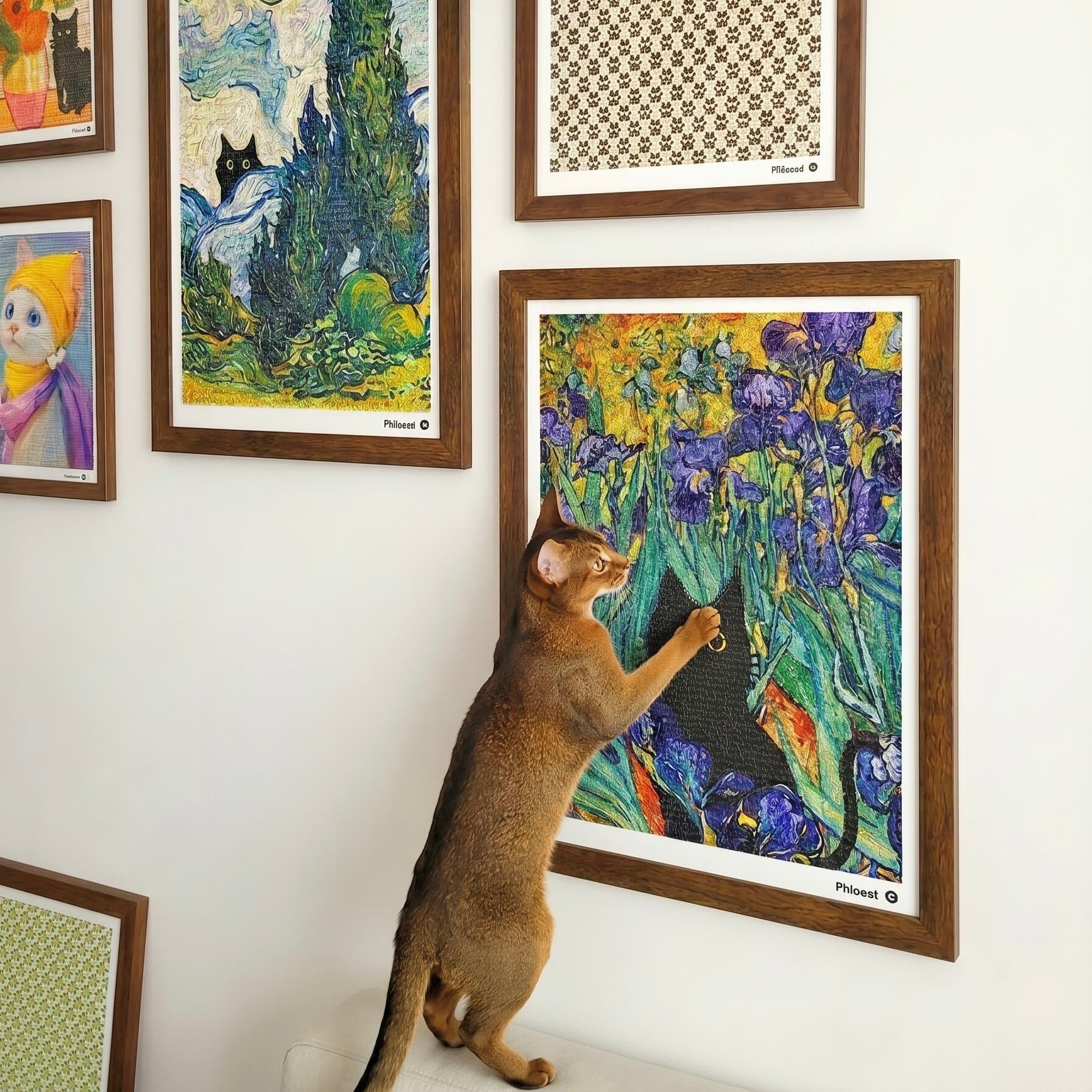 Natural sisal cat scratch board for indoor cats
