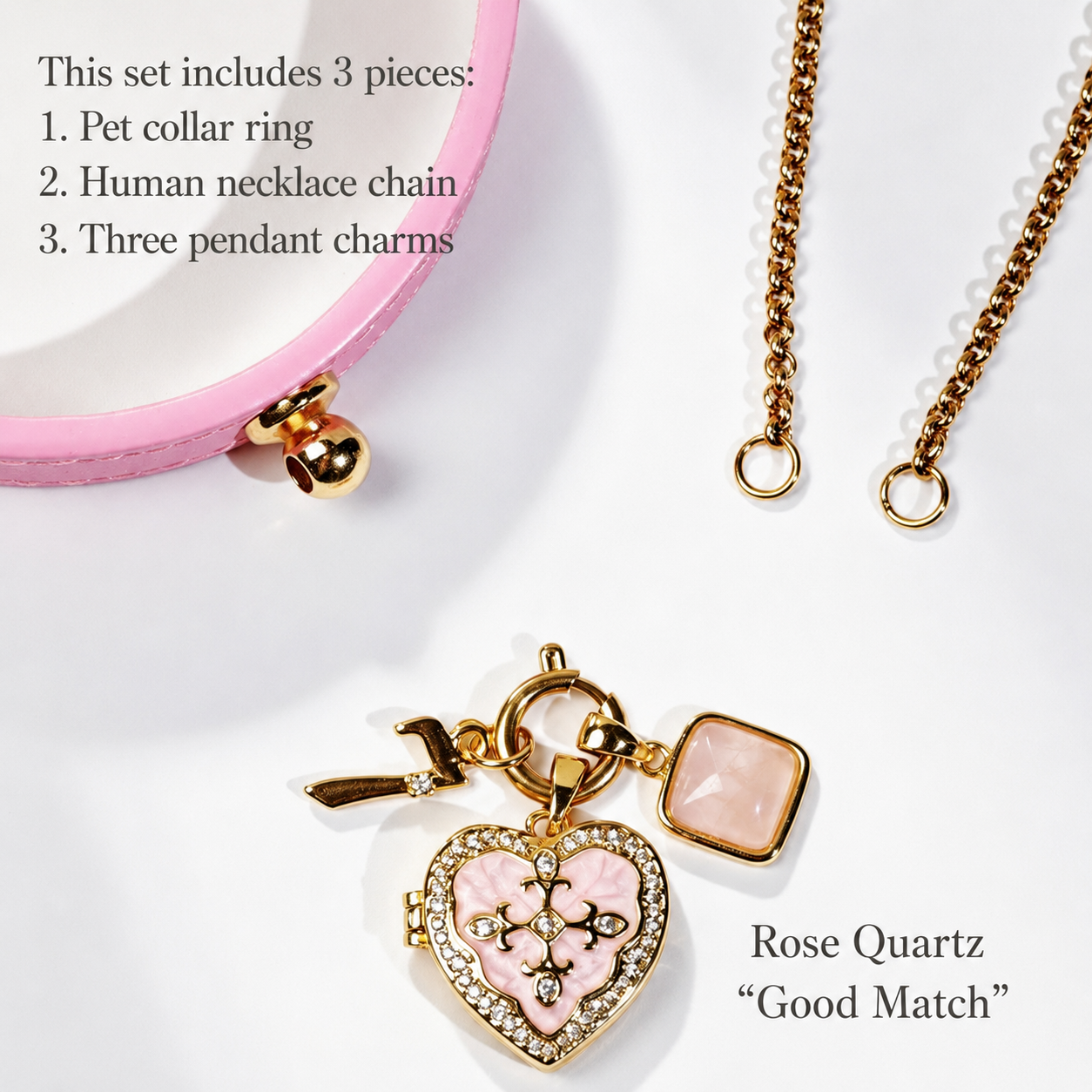 July Pink Crystal custom pet photo locket necklace with birthstone
