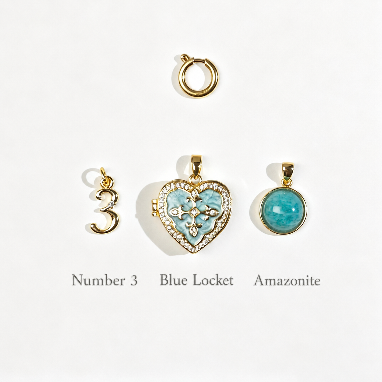 Owner and cat wearing matching pet photo locket jewelry