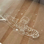Custom Hand Embroidered Pet Wedding Veil | Exotic Pet Bridal Veil