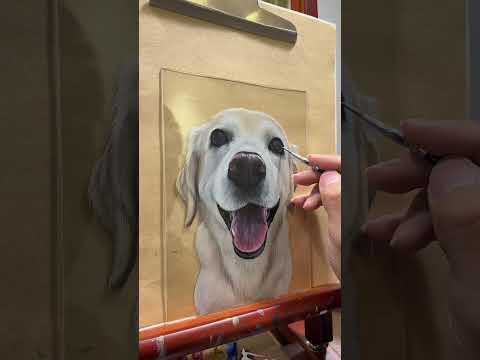 Custom Pet Glass Portrait: Hand-Painted Tabletop Memorial