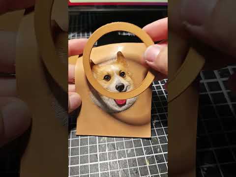 Custom 3D Pet Leather Keychain: Hand-Painted Luxury Art Accessory